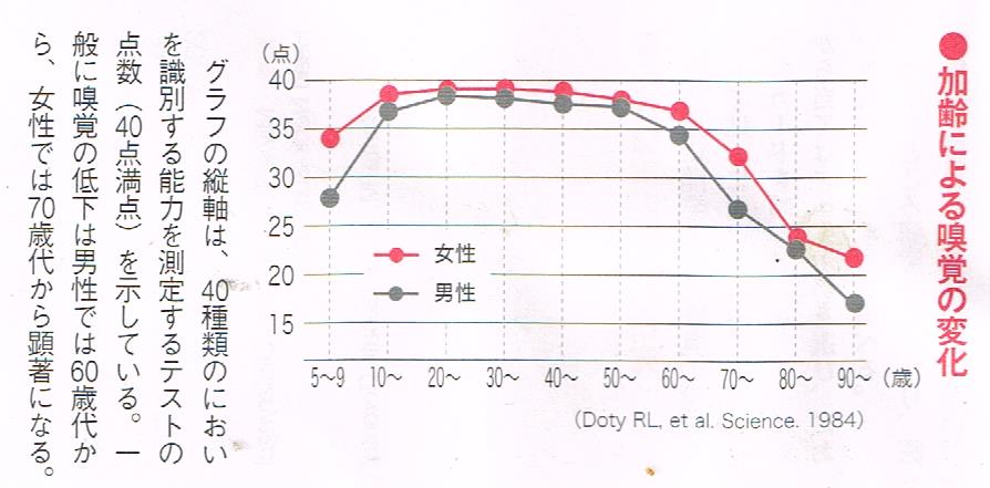 加齢による嗅覚の変化